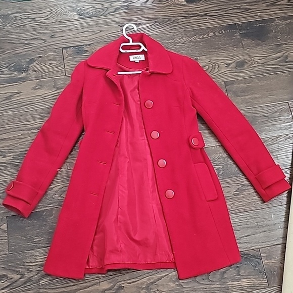 Costa Blanca Jackets & Blazers - Costa Blanca red coat
